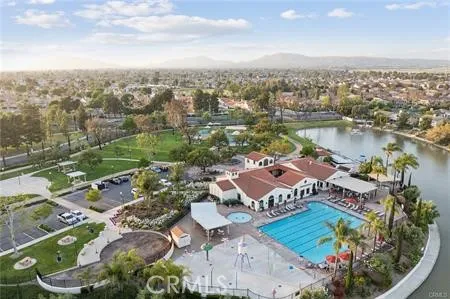 a view of lake with mountain