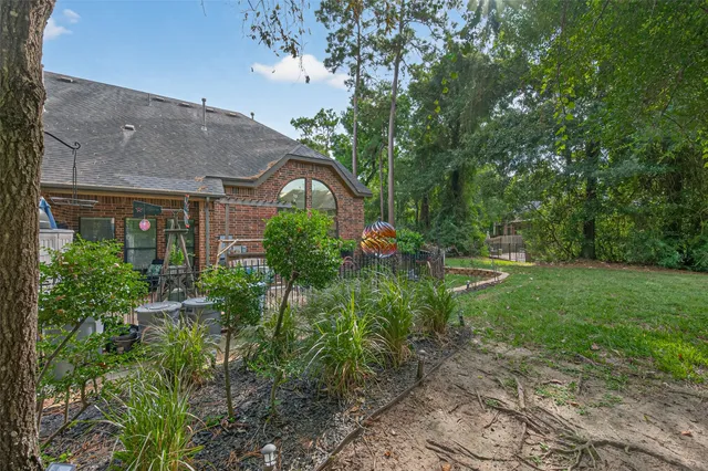 a view of outdoor space yard deck patio and slide