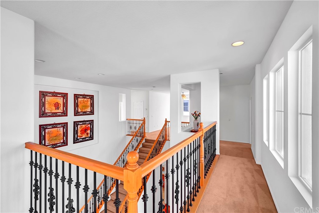 19366 Fortune Place Rowland Heights, CA 91748 - Photo 11 of 32 a view of a hallway with windows and stairs