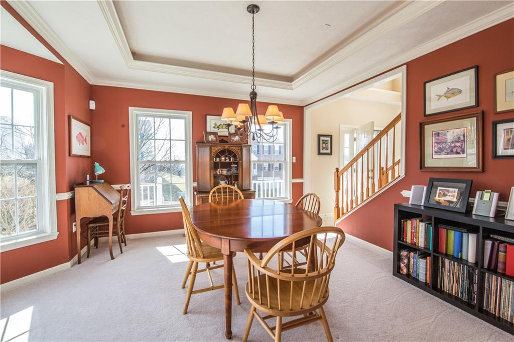 5009 Venice Road Pittsburgh, PA 15209 - Photo 12 of 25 Dining room with tray ceiling and bay window.
