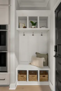 a utility room with washer and dryer