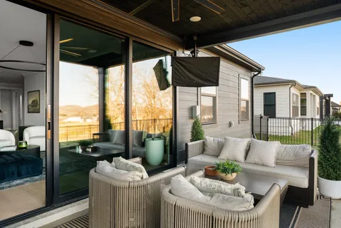 a view of a house with large outdoor space