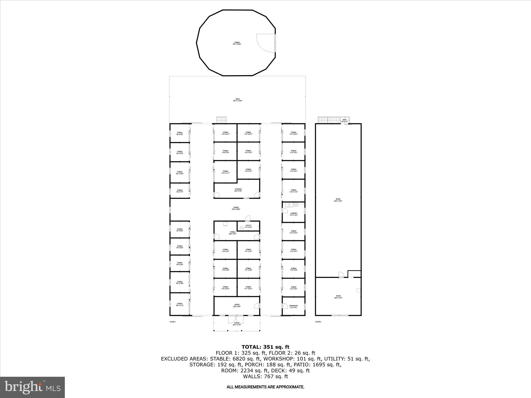 10901 Moxley Road Damascus, MD 20872 - Photo 145 of 148 Floor Plan of Main Barn