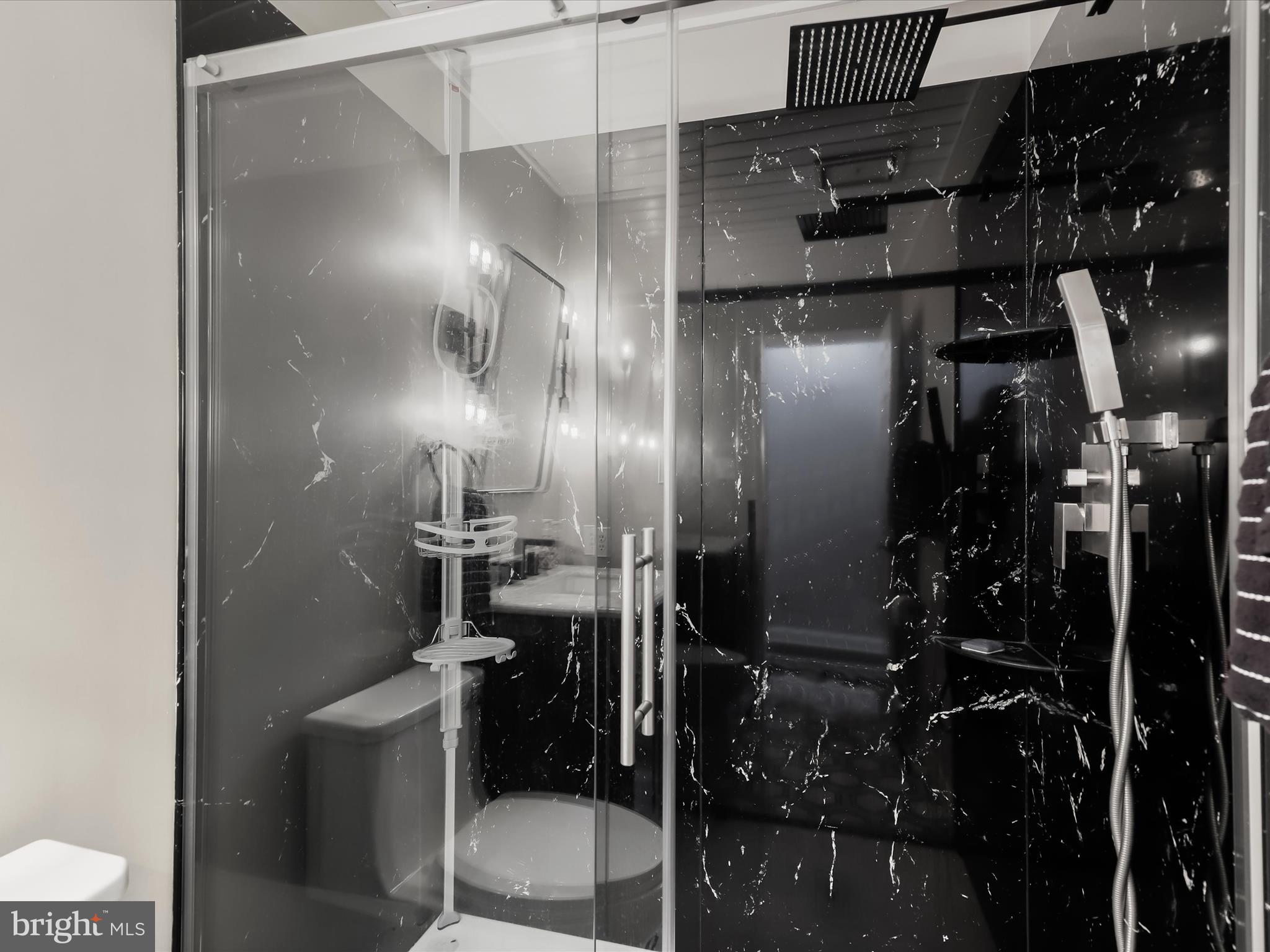 10901 Moxley Road Damascus, MD 20872 - Photo 34 of 148 a bathroom with a glass shower door