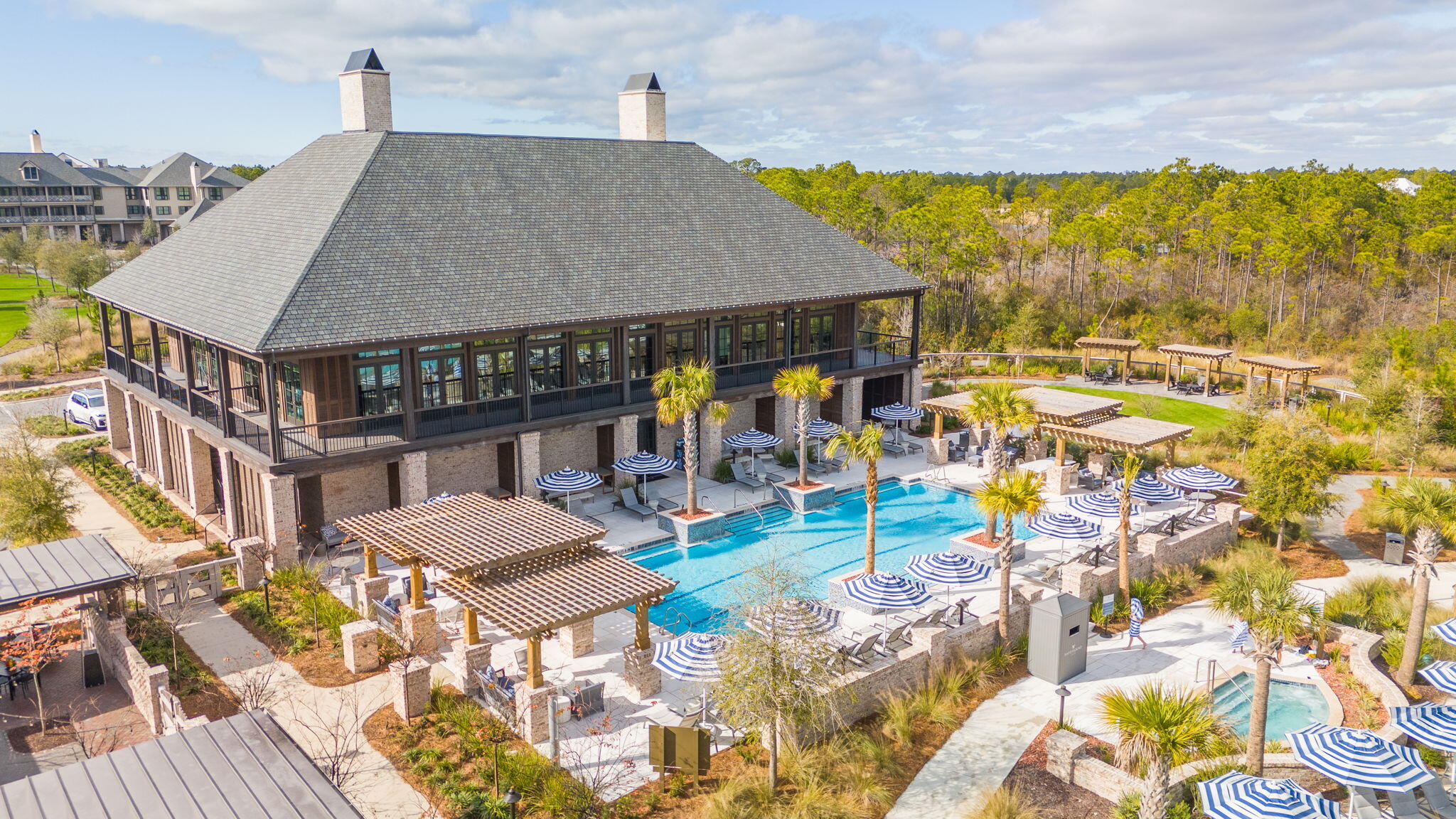 Lot 232 Quail Hollow Inlet Beach, FL 32461 - Photo 18 of 21 a view of house with swimming pool outdoor seating