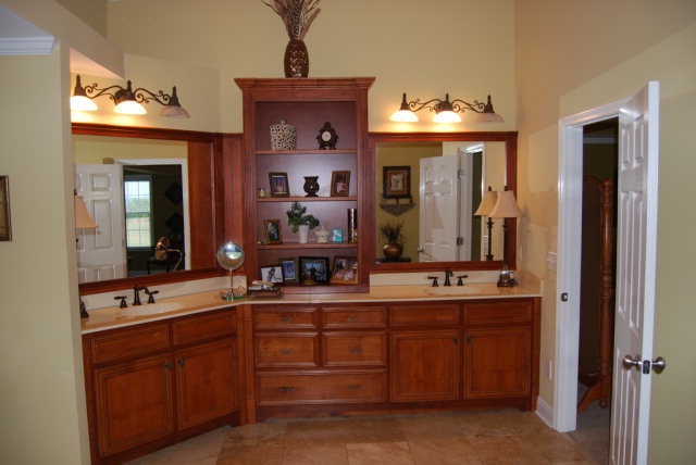 330 Eagle Ridge Road Macon, GA 31216 - Photo 21 of 41 a bathroom with a double vanity sink and a mirror