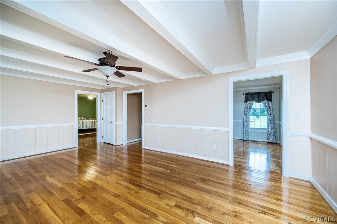 22508 Carson Road Dinwiddie, VA 23841 - Photo 13 of 50 wooden floor in an empty room with a window