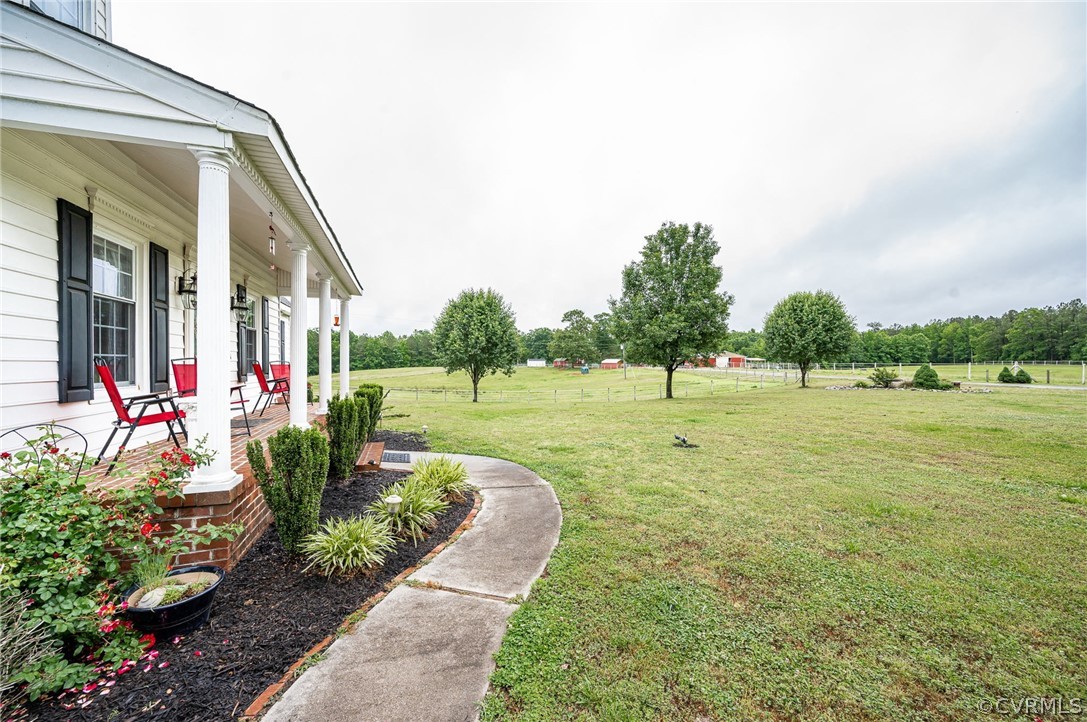 22508 Carson Road Dinwiddie, VA 23841 - Photo 33 of 50 a view of a garden with an outdoor space
