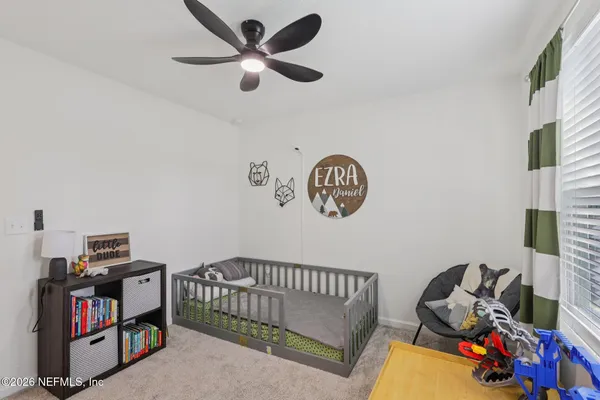 a view of a livingroom with toys