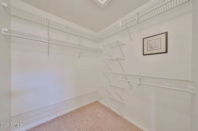 a view of storage and utility room with racks on the wall