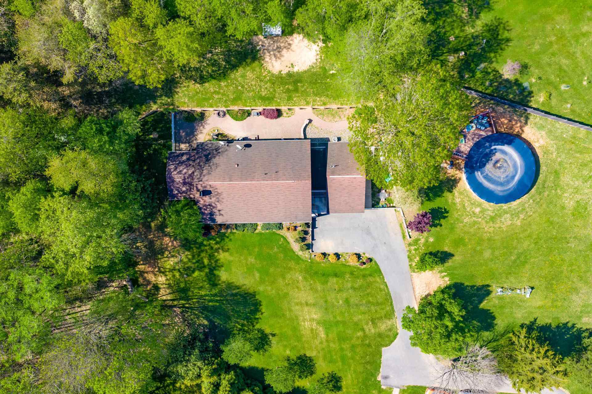556 Buttermilk Spring Road Staunton, VA 24401 - Photo 67 of 67 an aerial view of a house with yard swimming pool and outdoor seating