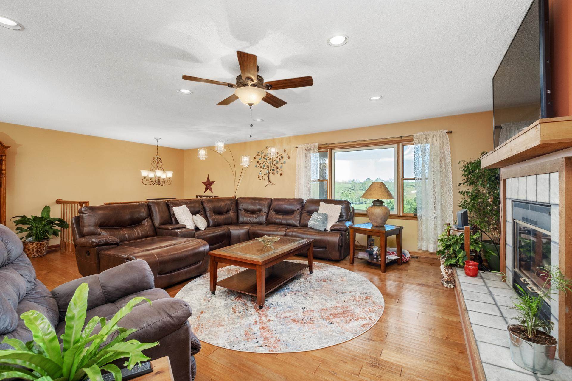 556 Buttermilk Spring Road Staunton, VA 24401 - Photo 10 of 67 a living room with furniture and a large window