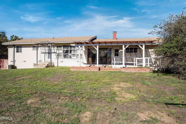 a backyard of a house