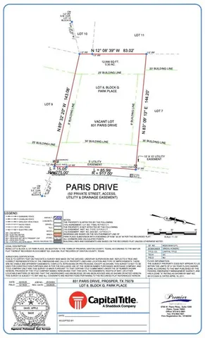 $360,000 | 831 Paris Drive, Prosper, TX 75078