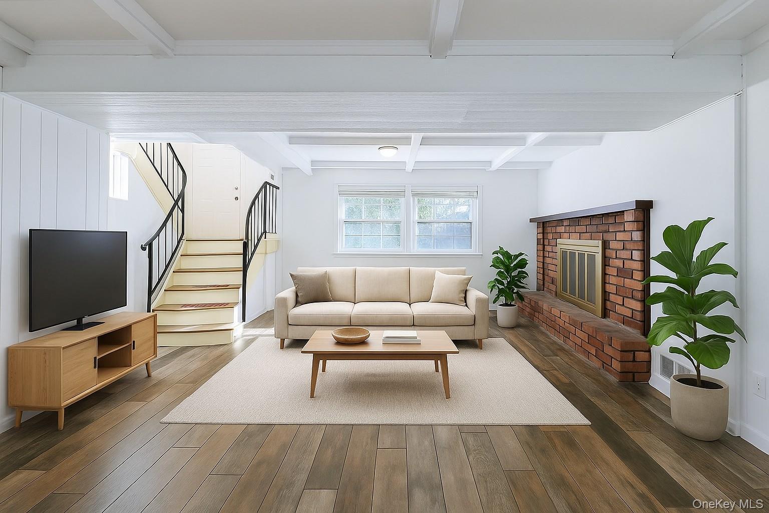 15 Mayflower Lane East Setauket, NY 11733 - Photo 6 of 23 a living room with furniture and a potted plant