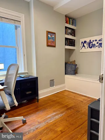 a room with furniture and closet