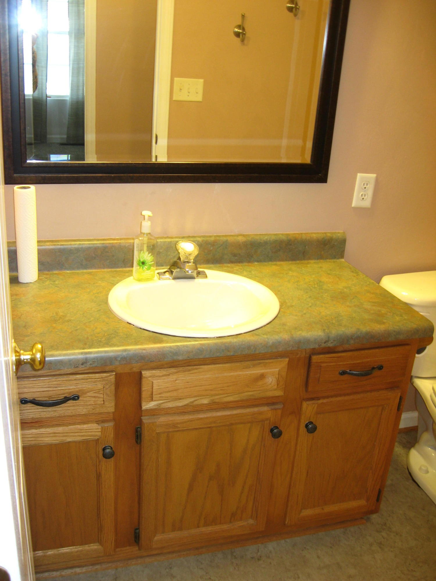 1230 Mill Iron Road Goodview, VA 24095 - Photo 14 of 21 a bathroom with a sink and a mirror