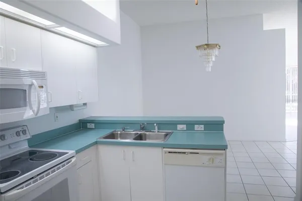 a view of a room with an empty space