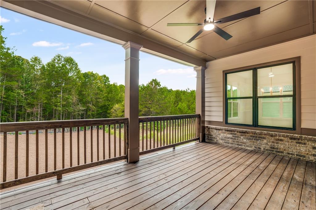 3766 Cheyenne Lane Jefferson, GA 30549 - Photo 42 of 52 a view of a balcony with wooden floor