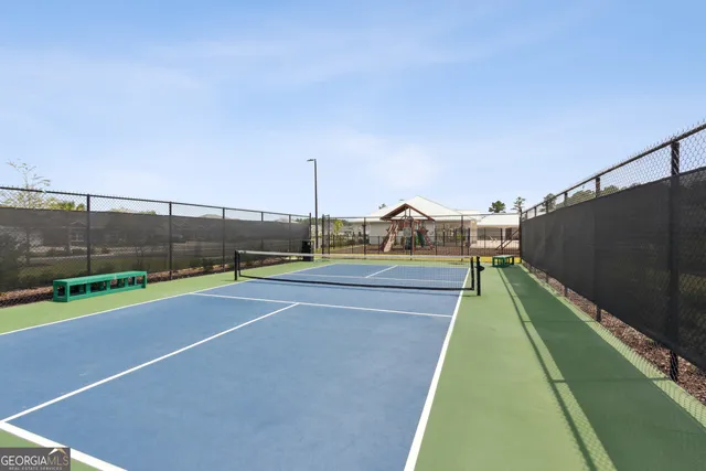 a view of outdoor space with trampoline