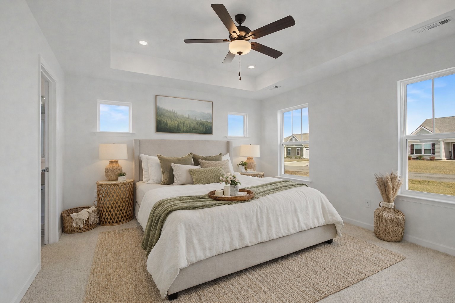 614 Brookside Drive Mount Pleasant, TN 38474 - Photo 21 of 41 a bedroom with bed and a ceiling fan