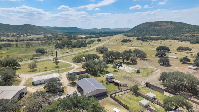 a view of city and mountain