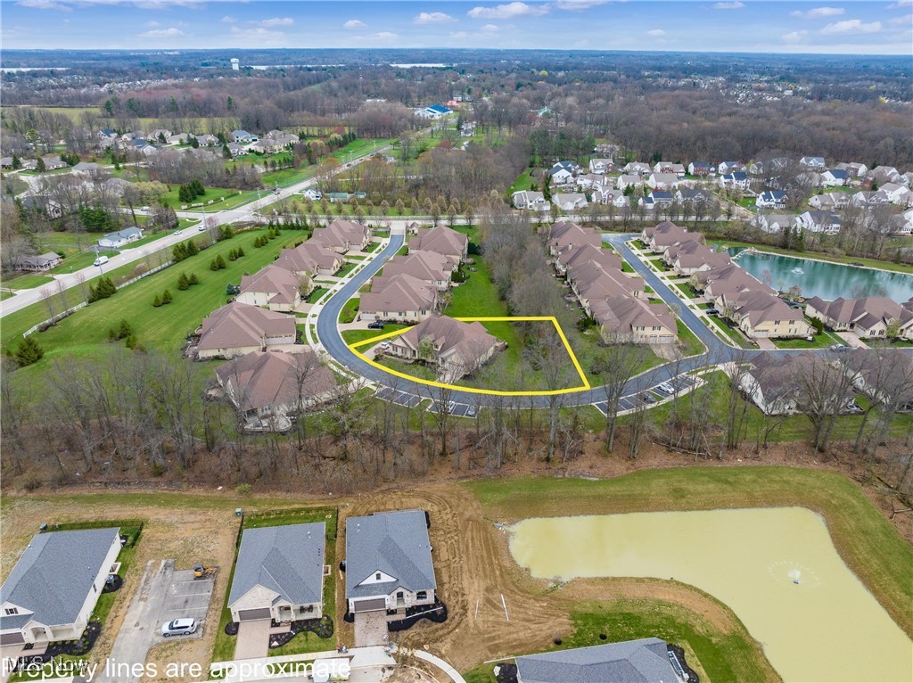5349 Slater Ridge Westerville, OH 43082 - Photo 47 of 50 Aerial overview of property's location featuring nearby suburban area and property parcel outlined