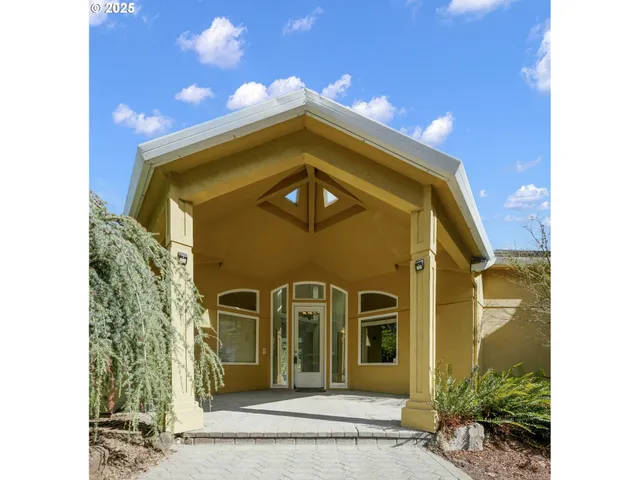 a front view of a house