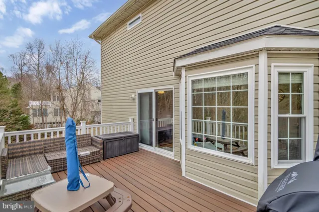 a view of yard with trees in background