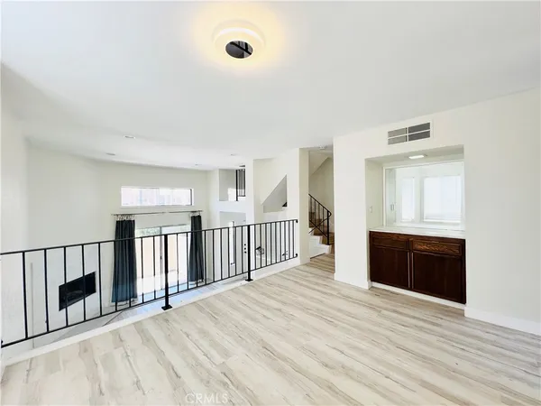 a view of a livingroom with a fireplace
