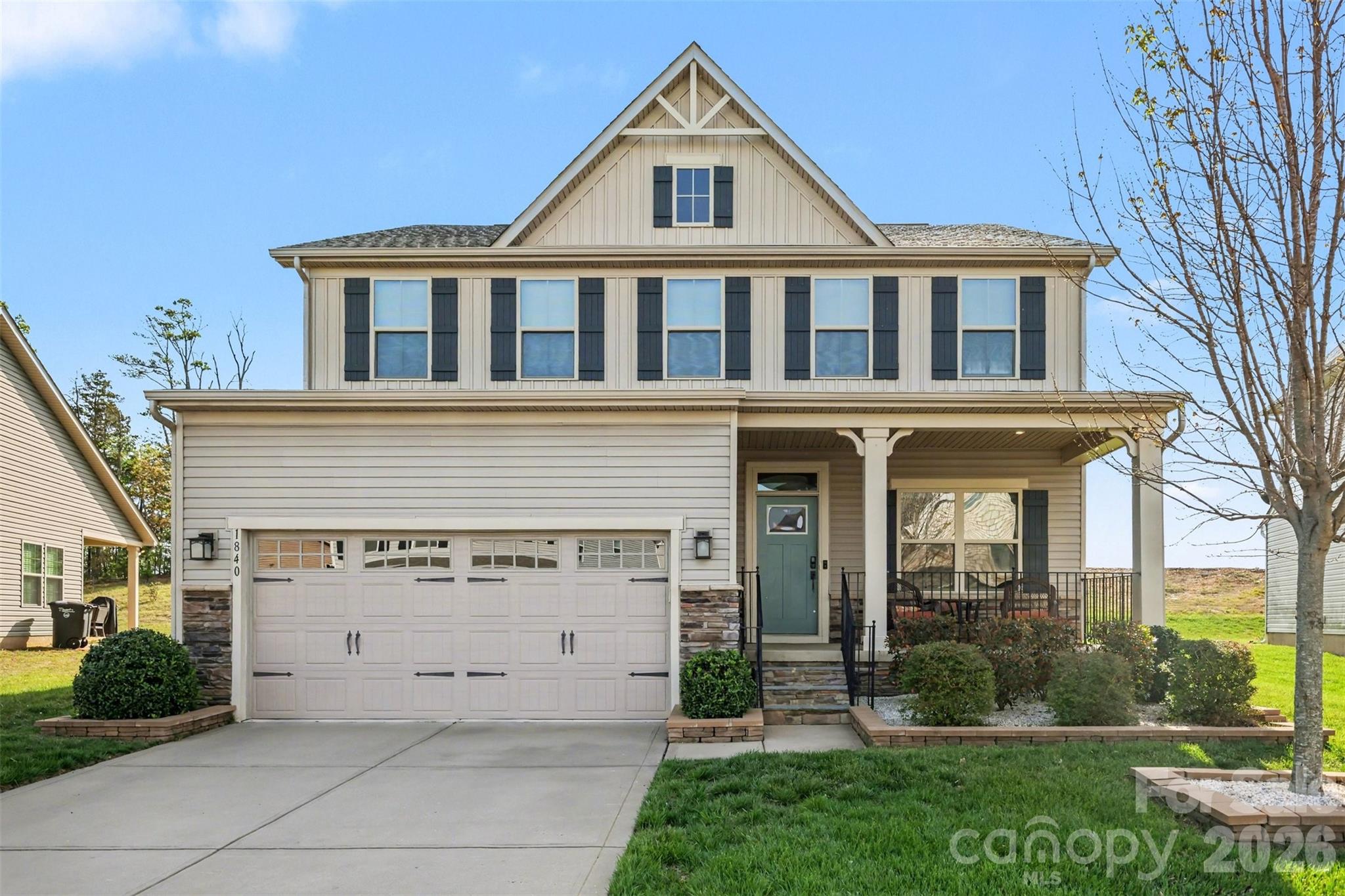 1840 Scarbrough Circle Southwest Concord, NC 28025 - Photo 1 of 29 front view of a house with a yard