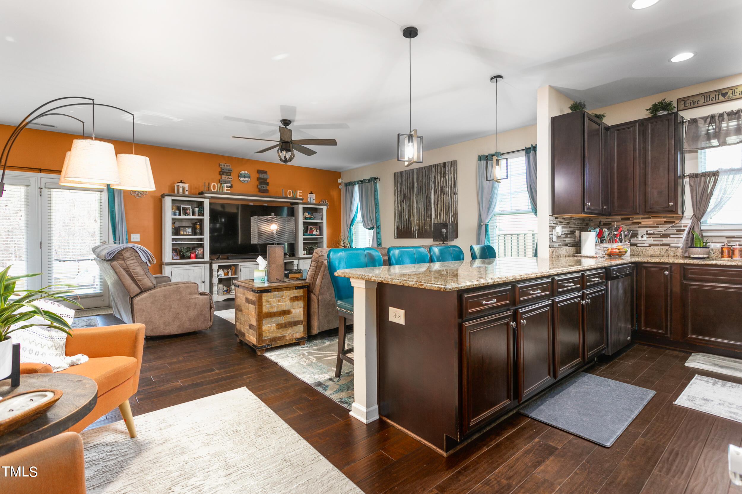 2329 Longshadow Drive Graham, NC 27253 - Photo 9 of 35 2329 Longshadow Drive Kitchen and Living