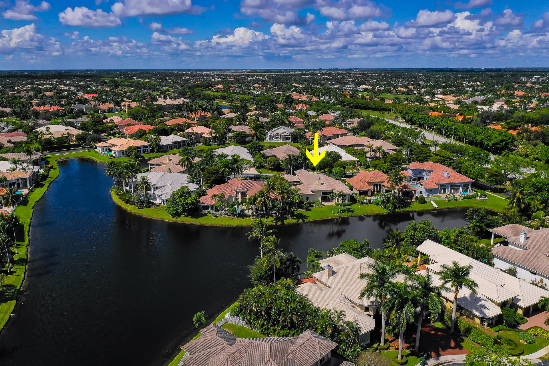 6494 Northwest 32nd Way Boca Raton, FL 33496 - Photo 34 of 35 Lake aerial view