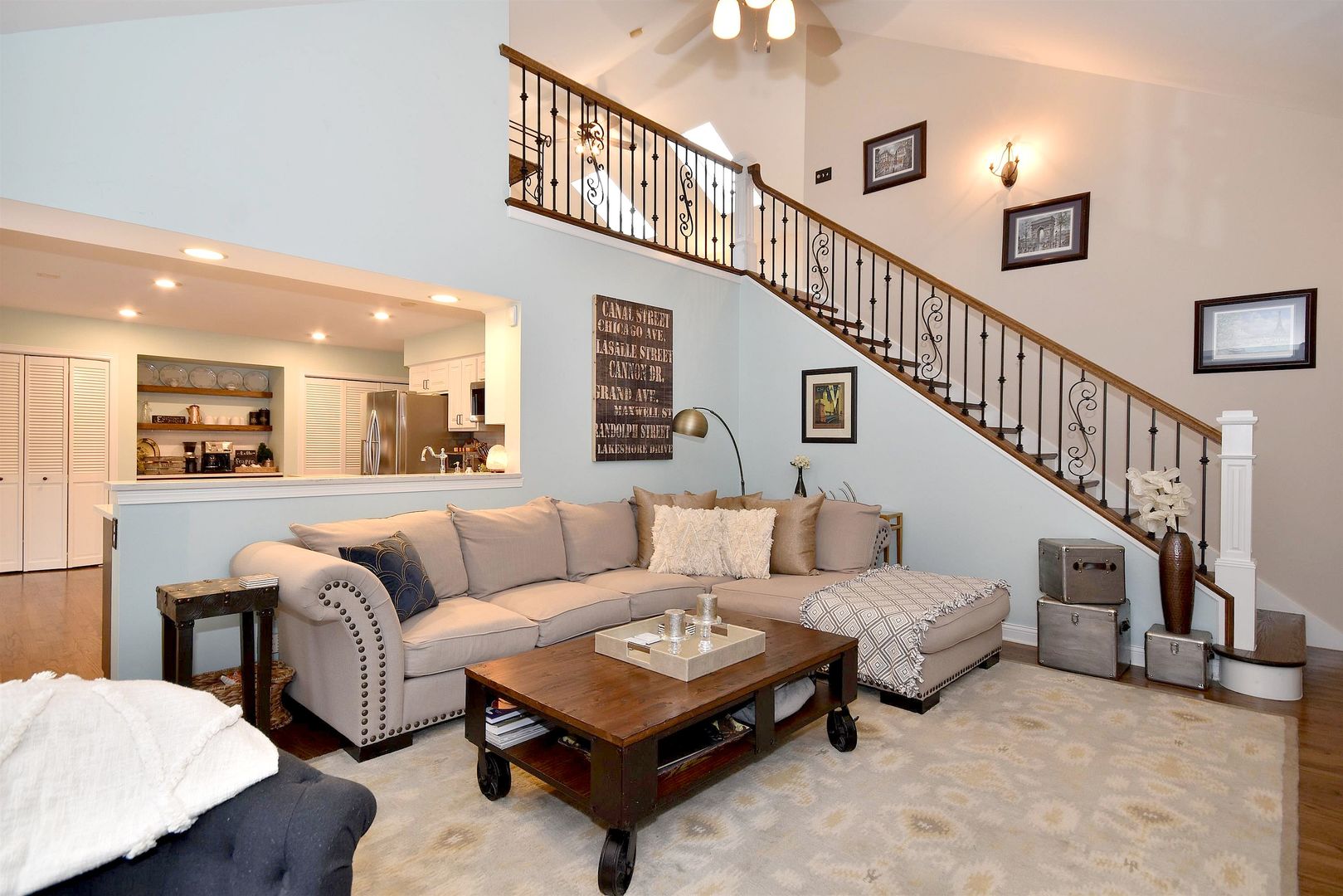 533 Lavina Drive Bolingbrook, IL 60440 - Photo 12 of 44 a living room with furniture and a dining table