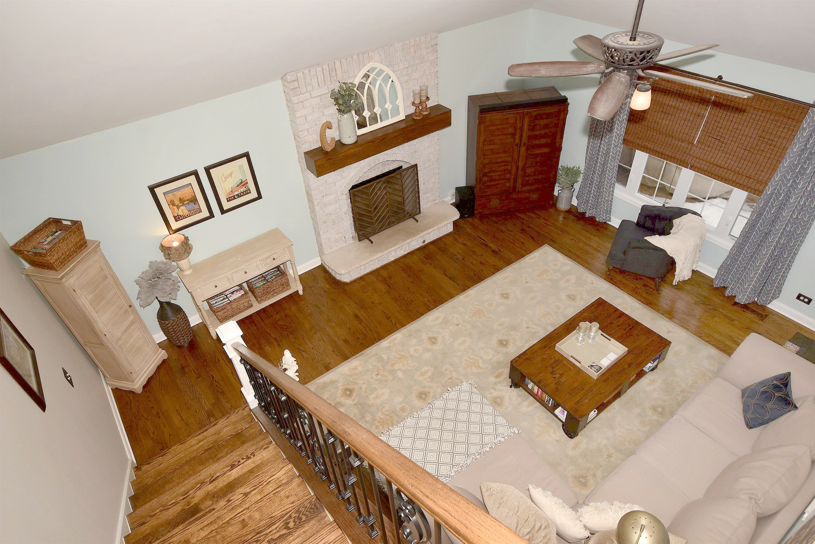 533 Lavina Drive Bolingbrook, IL 60440 - Photo 14 of 44 a living room with furniture and a fireplace