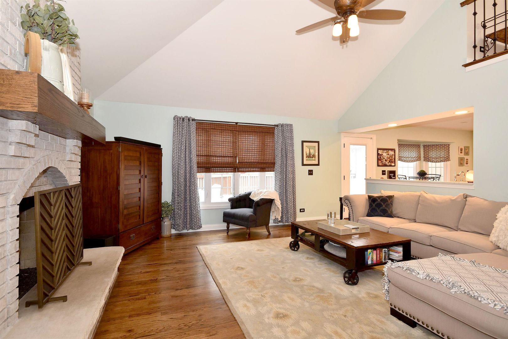533 Lavina Drive Bolingbrook, IL 60440 - Photo 10 of 44 a living room with furniture and a fireplace