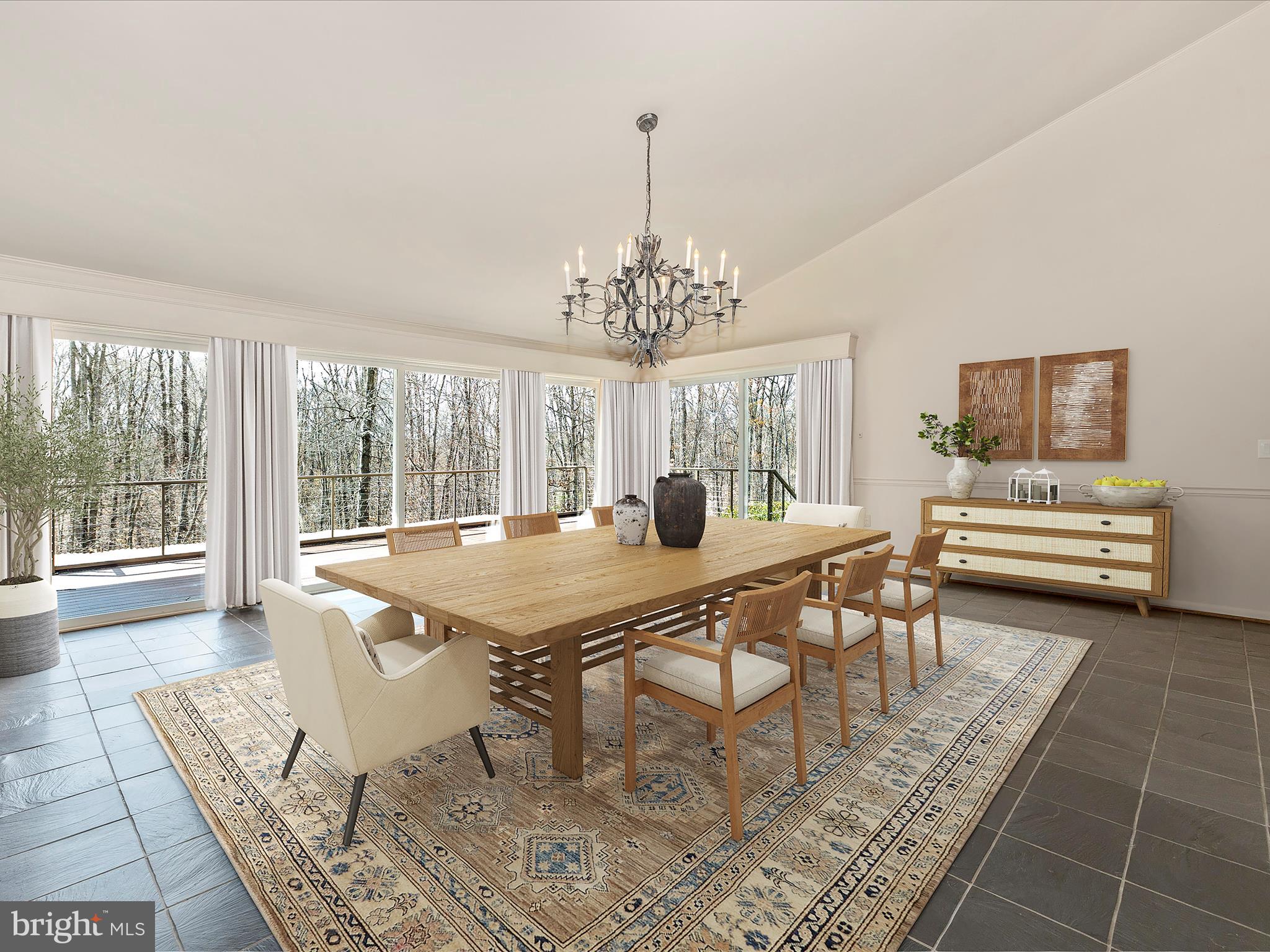 7702 Dance Hall Road Frederick, MD 21701 - Photo 15 of 66 a living room with furniture a table and large windows