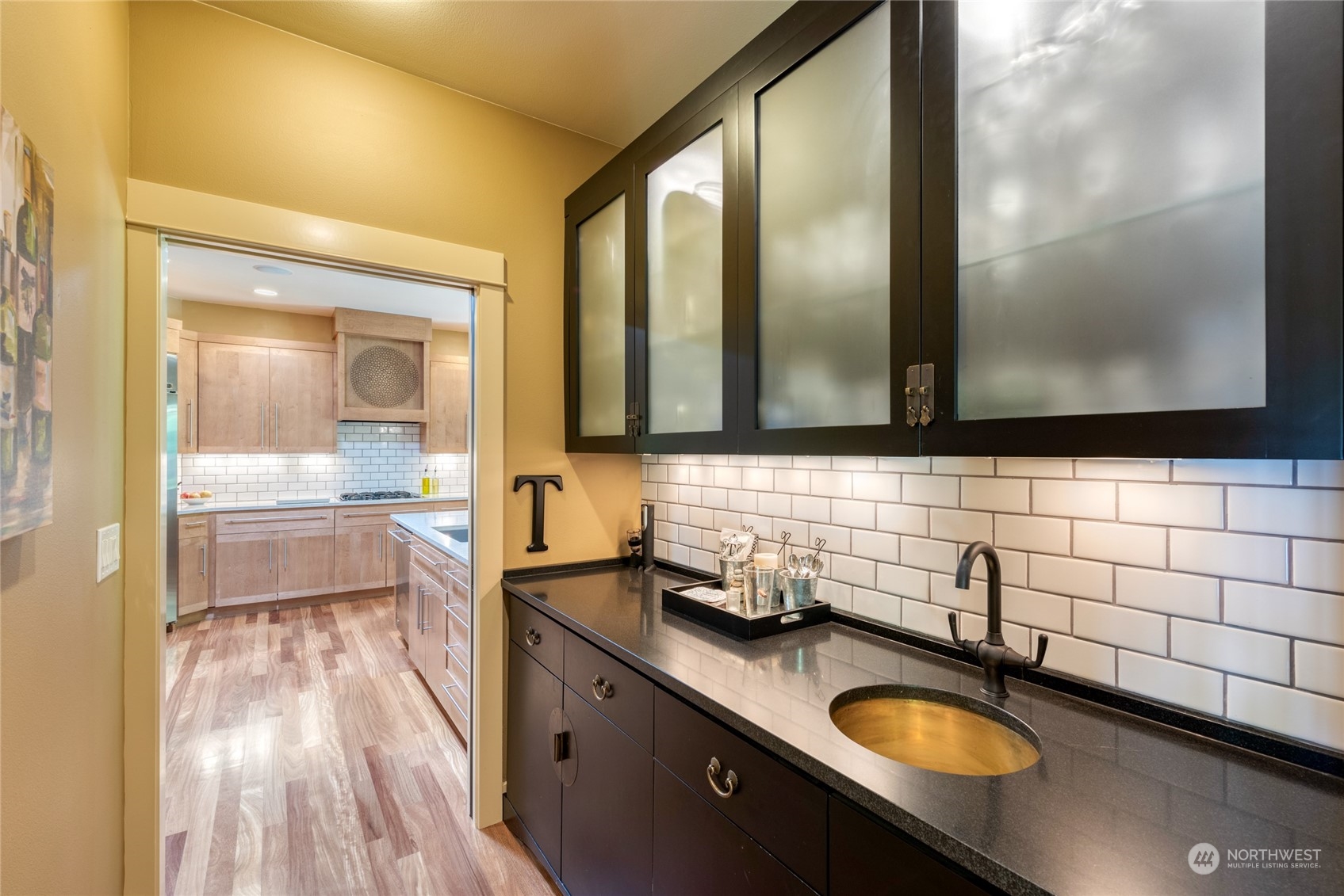 4635 D D Milluhr Road Northeast Olympia, WA 98516 - Photo 6 of 40 a bathroom with a granite countertop sink and a mirror