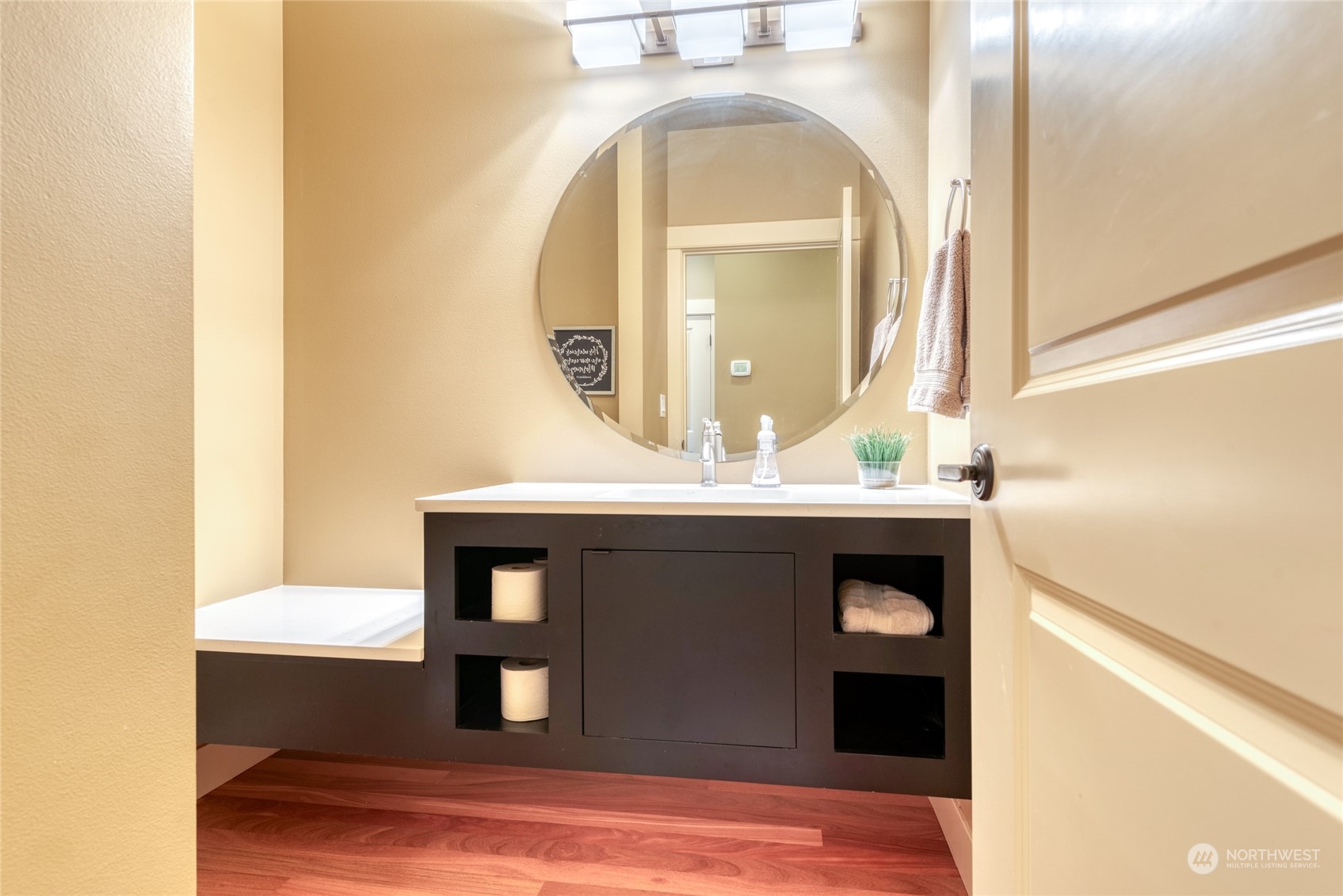 4635 D D Milluhr Road Northeast Olympia, WA 98516 - Photo 10 of 40 a bathroom with a sink and a mirror