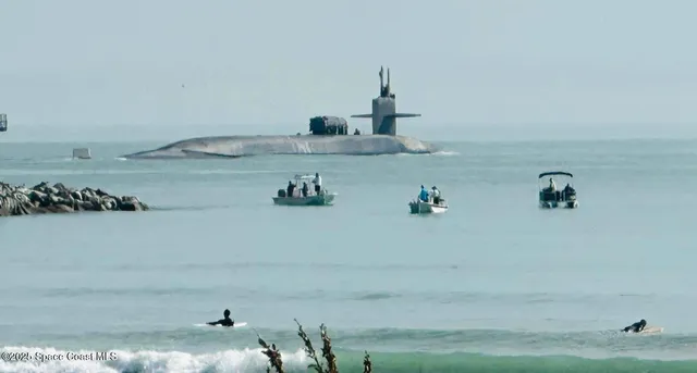 a view of a red door in the house