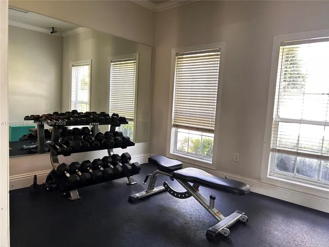 a front view of a building with street