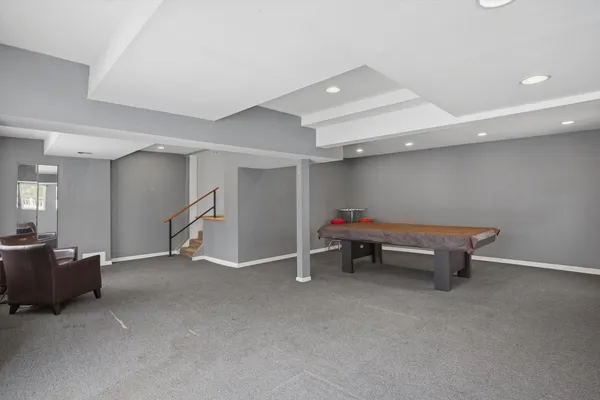 a room with furniture