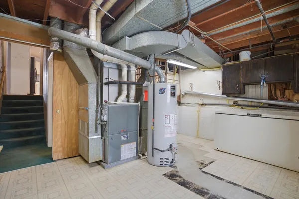 a view of storage and utility room