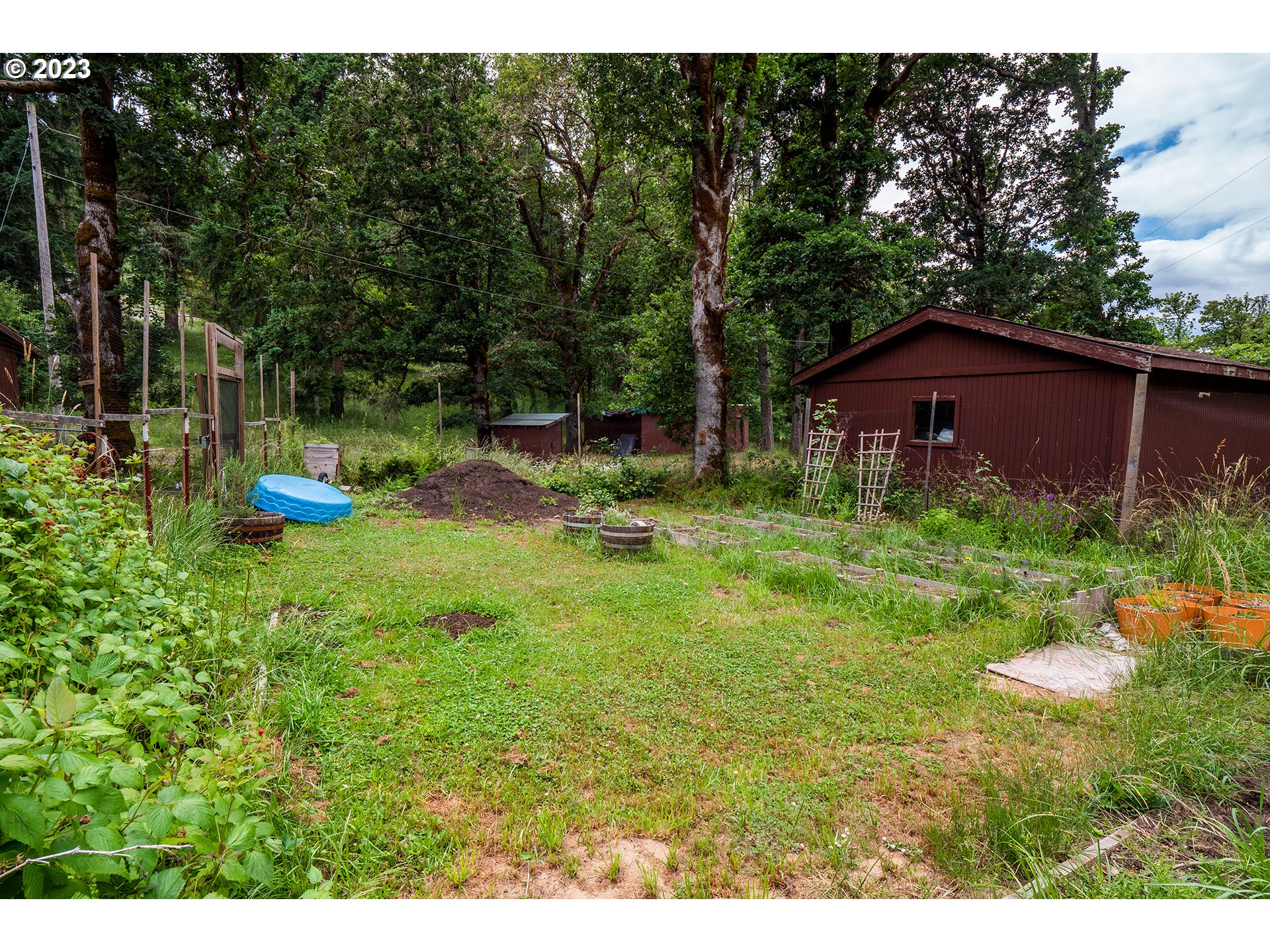 29588 Simmons Road Eugene, OR 97405 - Photo 34 of 44 a view of backyard of house with green space