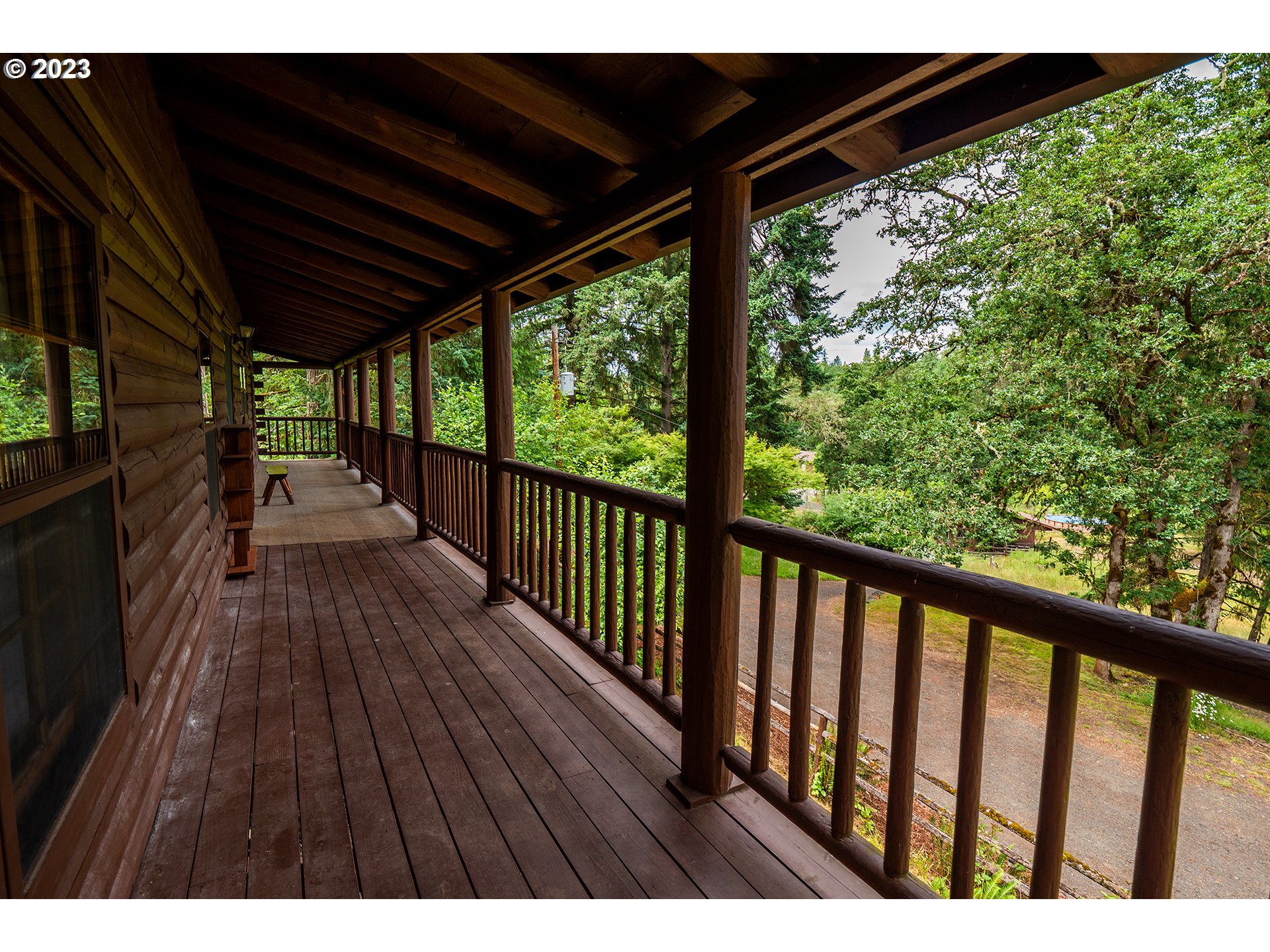 29588 Simmons Road Eugene, OR 97405 - Photo 5 of 44 a view of balcony with wooden floor