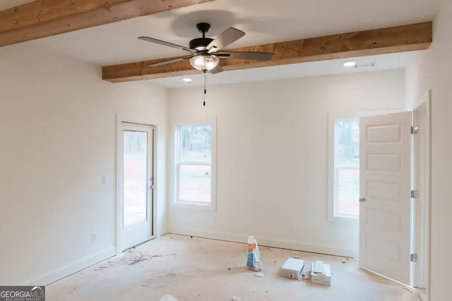 a view of a sink and a mirror