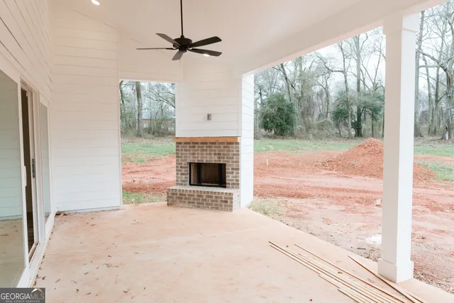 a view of a livingroom with a fireplace