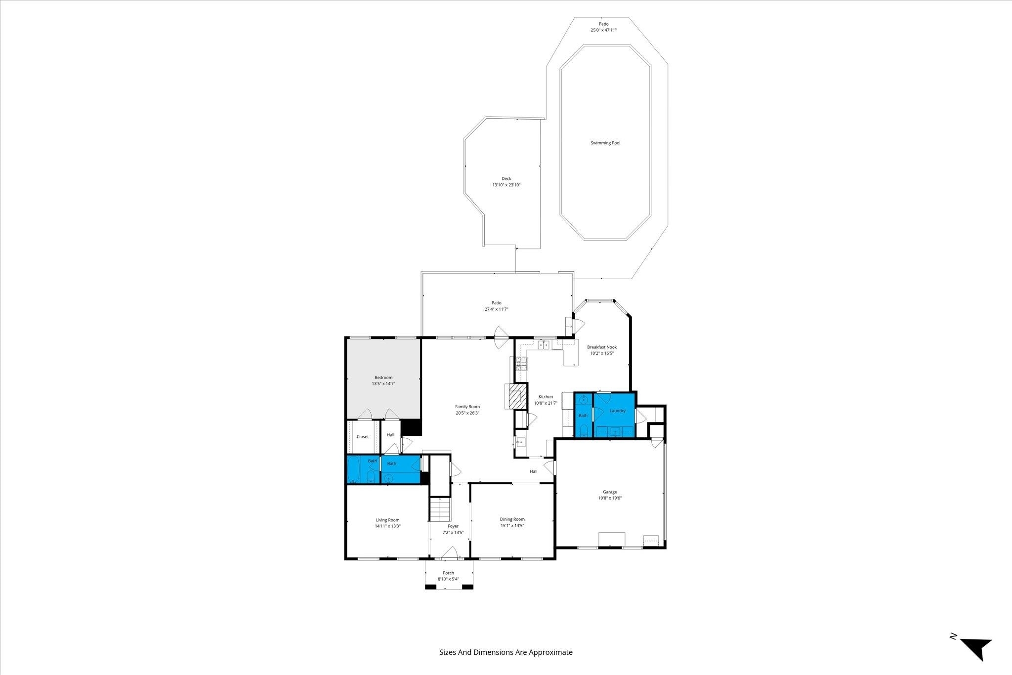 1517 Ridgeland Road East Mobile, AL 36695 - Photo 38 of 39 View of home floor plan