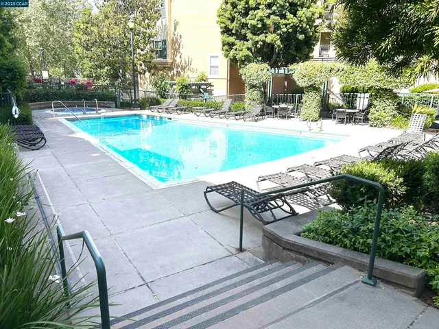 a outdoor view of a building with trees