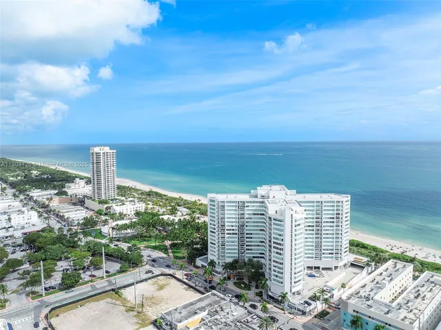 a view of a city with tall buildings